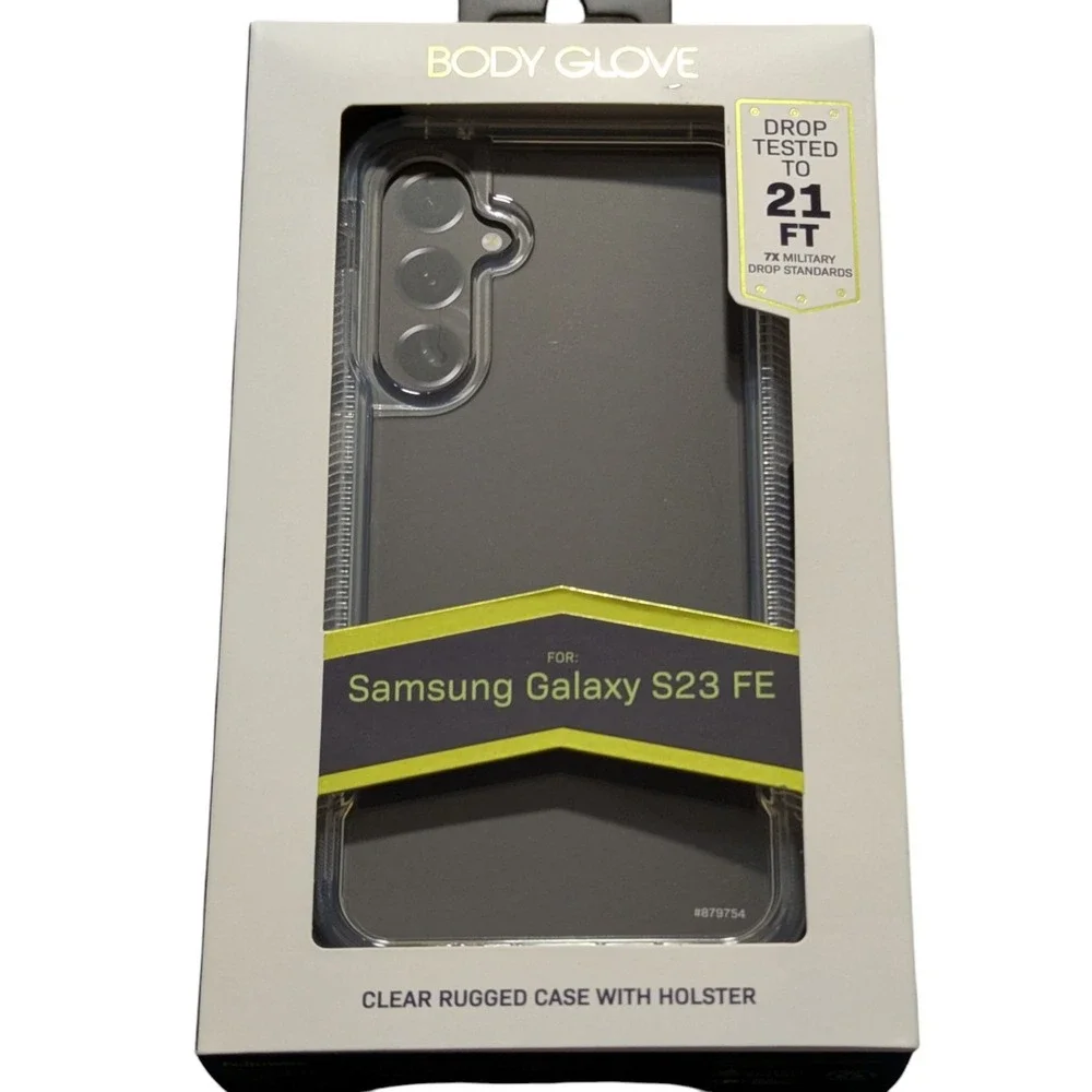 BB. Body Glove Clear Rugged Case and Holster for Samsung Galaxy S23‎ FE - Clear